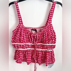 ASOS Red Gingham Women's Top